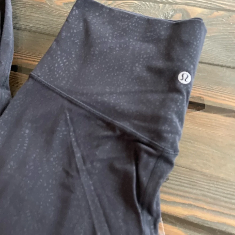 lululemon athletica Black Subtle Dot High-Rise Leggings